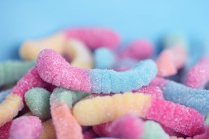 D8 gummy cubes